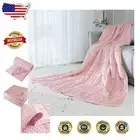 All-Season Velvet Weighted Blanket - Cozy 15lb Reversible Design for Sleep