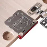 35mm Aluminum Alloy Hinge Jig Carpentry Tool for Concealed Hinges Drill Guide Locator Woodworking Cabinet Door Installat