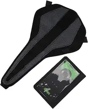 Bike Sweatproof Net, Long‑Term Use Wide Front End Sweatband Fully Wrapped with Triangular Anti‑Sweat Net for Cycling