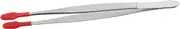 TEHAUX Stainless Steel Rubber Coated Tweezers Long Precision Tongs for Jewelry Making Crafts and Lab Use Comfortable Grip Non Marring Versatile Tools for Hobbyists and Professionals