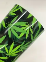 12" x 15" Marijuana/Hemp Green Leaf Heat Transfer Vinyl (HTV) T-Shirt Crafts