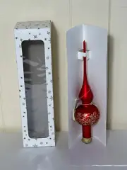 Vintage Christmas Tree Glass Topper