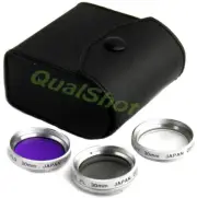 30mm LENS 3-FILTER Kit FOR for Sony Handycam DCR DVD106E, DVD108