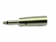 MICROPHONE ADAPTOR STANDARD 1/4" PHONE PLUG TO 3 PIN XLR MALE CONNECTOR
