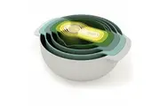 Joseph Joseph Nest 9 Plus Bowl Set 9 Piece Space Saving Nesting Bowl Set Opal