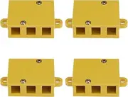 Create idea 4Pcs 3 Pole High Current Electric Bicycle Motor Cable Connector Block Electrical Motor Controller Wire Connection Box for E-Bike Wire Connect Phase Wires