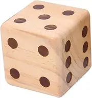 Didiseaon 1Pc Large Dice Decorative Game for Home School Bar Pub Ktv Fun Oversized Dice with Easy Read Dots Premium Quality Wood Material