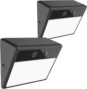 Connect Smart Outdoor Wall Light Camera Twin Pack – Solar Powered, 1080p HD, Colour Night Vision, Motion Detection, Dual-Band Wi-Fi, Voice Control, IP66 Weatherproof, 6600mAh Battery