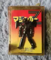 Unused. die-cast MAZINGER Z Moveable Pin Badge BLACK version