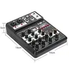 M4 4channel Protable Digital Audio Mixer Console With Sound Card,Bluetooth,
