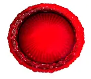 NEW VTG Avon Cape Cod Ruby Red Glass 10-3/4" Serving Dish/Pie Plate – G1