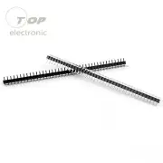 50Pcs 40Pin 2.54mm Single Row Right Angle Pin Header Strip Arduino kit