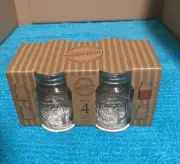 Impressions High Quality Vintage Glassware 5oz Moonshine Jars SET OF 4