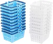 Toddmomy 24Pcs Mini Shopping Baskets Tiny Picnic Baskets for Role Play for Supermarket Scenes Home Decoration and Educational Fun Design
