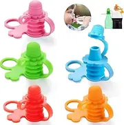 No Spill Silicone Bottles Top Spout for Toddlers Kids and Adults, Protects Kids Mouth, BPA Free (Old Style)