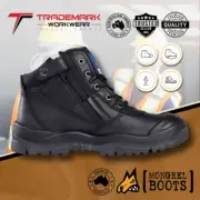 Mongrel Mens Zipside Safety Work Boot w Scuff Cap (461020) UK/AU5-14 RRP$209.95