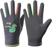 [Moreeulsi] Children Glow-in-The-Dark Mittens | Glow-in-The-Dark Warm Cycling Mittens for Kids - Cartoon Dinosaur Cold Weather Mittens for Playground, Backyard