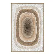 Urban Style Brushmarks Oil Painting Textured Ochre Strokes