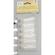 Crafter's Square Mini Glass Bottles with Cork Lids 25 pieces mixed sizes