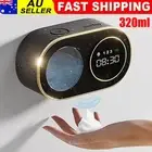 Automatic Foam Soap Dispenser with LED Clock Wall Mounted Touchless Hand Wash AU