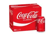 Coca - Cola Classic Soft Drink Multipack Cans 375ml X 30 Pack