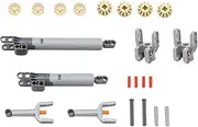 UpGLeuch Technic Hydraulic Parts Pneumatic Kit Compatible with Major Bricks Set, Technic Replacement Parts and Pieces-Technic Air Pump Gears and Axles Set