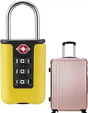 [Lunaobrik] Luggage Lock: Backpack Locks - Make Your Own | TSA Approved Combination Padlock, Easy to Read Combination Padlock for Backpacks, Purses and Luggage