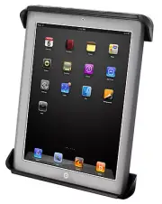 RAM Cradle, fits iPad, Original Size Versions w/ Griffin Survivor Case, Others