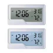 Digital Hygrometer Thermometer with Clock Temperature Humidity for Rooms