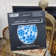 Luminary Lanterns Reuseable 4 Water-Activated Floating LED Candles Batteries Inc