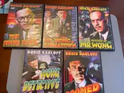5 BORIS KARLOFF MOVIES (DVD) Crime Mystery Horror Adventure Drama