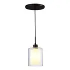 Woodbridge Lighting Alaina 1 Light Mini Pendant in Bronze/Opal Glass