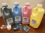 (500g x 4) Toner Refill for Lexmark C792, C792e, C792de, C792dhe + 4 Chip (20k)