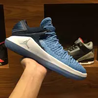 在飛比找Yahoo!奇摩拍賣優惠-AIR JORDAN 32 XXXII LOW PF 黑藍 