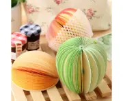 Fruit Vegetable Note Pad Memo Sticky &#8211; 15 Shape green-pear