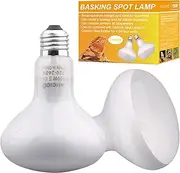 AIICIOO Reptile Basking Lamp Bulb - 150W Heat Lamp Bulb Daylight Basking Light Bulb Heat Bulb Reptile for Vivarium Bearded Dragon Tortoise 2 Pack White