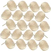 TEMPNAP Alloy Earring Posts Set Earring Bezel Tray Stud Base Blanks for Diy Jewelry