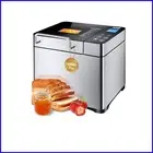 Pro Stainless Steel 2LB Bread Maker - 17-in-1 Programmable with Nut Dispenser