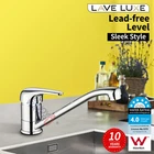 Lave Luxe Brass Chrome Kitchen Mixer Tap Laundry Sink Basin Faucet Swivel Spout