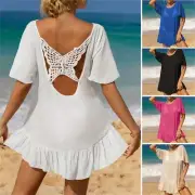 Round Nech Swimwear Wrap Dress Swimsuit Wrap Dress Swimwear Cover Up