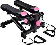 Mini Stepper Trainer Adjustable Height Stepper Exercise Machine with Adjustable Resistance & Built-in Monitor for Home O