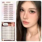 Fox Eye Effect Self Adhesive Cluster Lashes Manga Lashes DIY Eyelash Extension