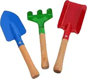 1Set Gardening Tool Shovel and Rake for Planting Beach Fun and Outdoor Play Lightweight for Boys