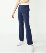 Nine West Women's Barely Bootcut Mid Rise Dress Pants-Heather Navy- 12P
