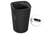 Orico UCH-C3 Black 3 USB Port Car Charger w Slot Storage Cup for iPhone Samsung