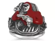 The Phantom sterling silver ring