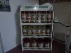 spice rack / HERB & SPICE will hold 16 to 22 jars /Made in OZ