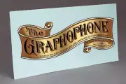PRECUT COLUMBIA GRAPHOPHONE WATER SLIDE DECAL for CYLINDER PHONOGRAPH