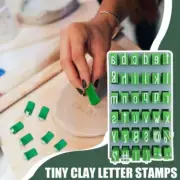 Plastic Stamps For Printing DIY Clay Pottery Blocks Tools Letterpress Letter AU