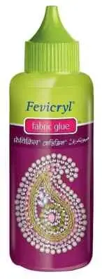 Pidilite Fevicryl Fabric Glue (80g) for sticking beads, sequins, lace, ribbon